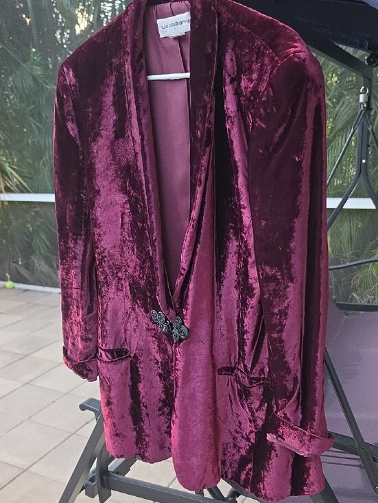 Liz Claiborne Jackets & Blazers - LIZ CLAIBORNE COLLECTION Velvet Blazer in Plum